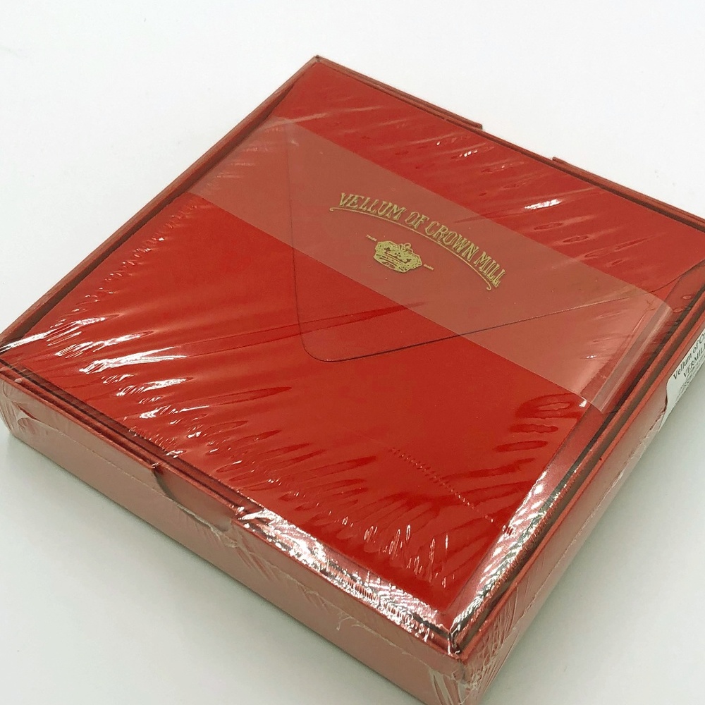 Vellum of Crown Mill Red Stationary